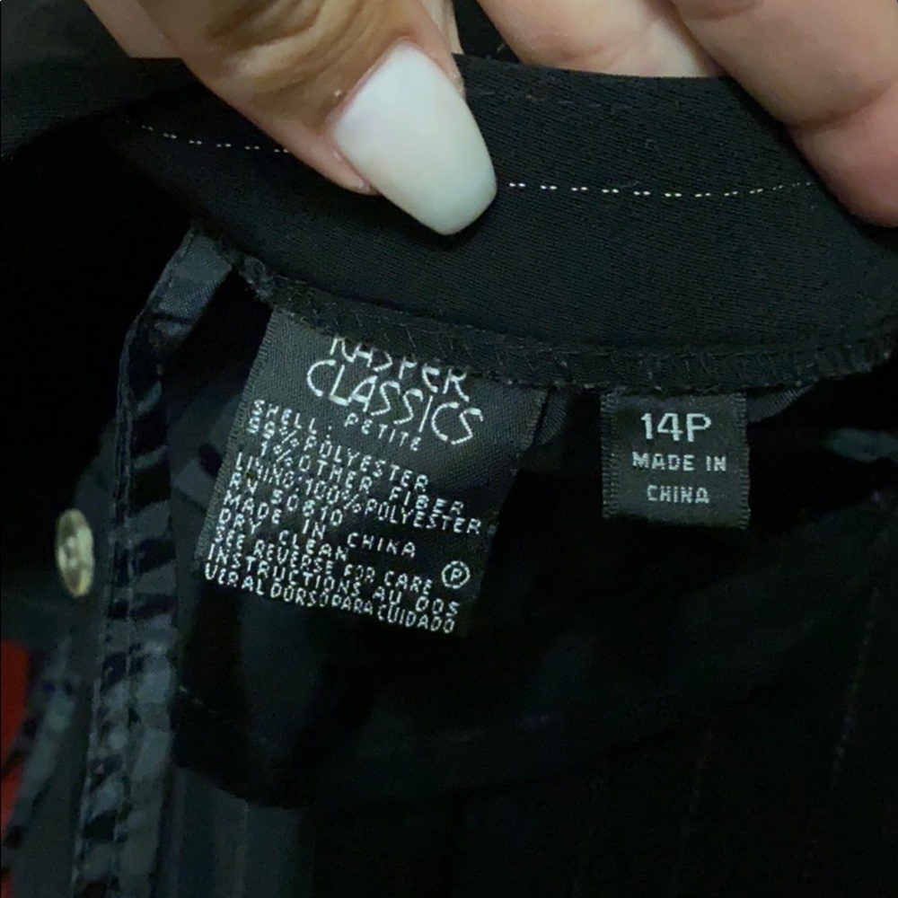 Pant suit with additional matching skirt